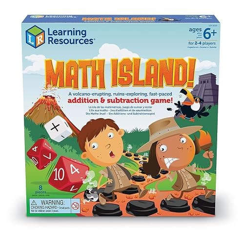 Learning Resources Math Island Addition & Subtraction Game - Math Manipulatives, Educational Board Toys, Classroom Flash Cards , Volcano Toy, STEM Kids, Gifts for Boys And Girls , Montessori - Toys thumbnail 6