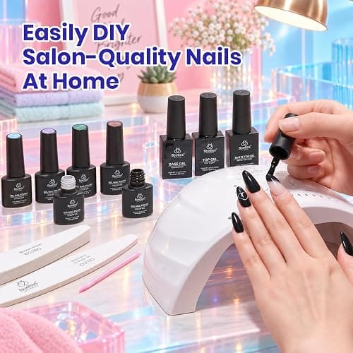 Beetles Gel Nail Polish Set, 20 Colors All Season Gel | Pink Green Blue Fall Colors Soak Off UV Gel Polish with Base Top Coat for Beginners Nail Art Home thumbnail 6