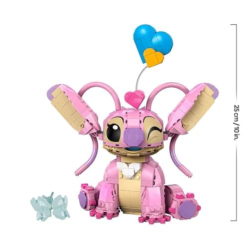 LEGO | Disney Angel - Lilo & Stitch Building Toy - Brick Built Display Figure with 3 Heart Balloons & a Butterfly - Gift for 9+ Year Old Girls, Boys and Adult Fans - 43257 thumbnail 3