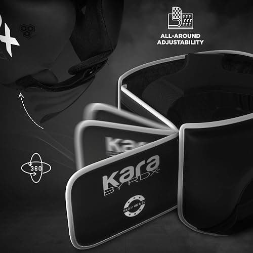 RDX Boxing Headgear, MMA Training, Adjustable Padded Kara,Muay Thai Headgear, Kickboxing, Sparring, Martial Arts, Karate, Taekwondo Helmet thumbnail 9