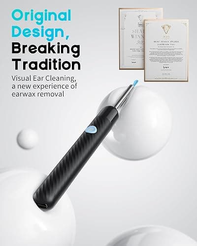 Loyker X6 Ear Wax Removal Tool Camera, Ear Cleaner with Camera, FSA - HSA Store Eligible, 1080P Ear Camera with 6LED Light for Ear/Nose/Throat/Tonsil Stone Examination, Black thumbnail 3
