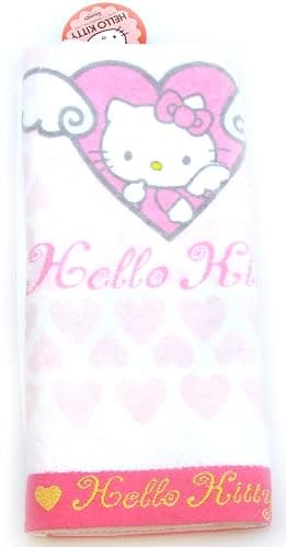 Hello Kitty Lovely Towel Set 2pcs 31.5X15.7 100% Cotton Bath Shower Pink Blue thumbnail 2