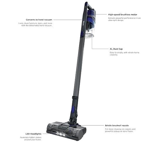 Shark Pet Cordless Stick Vacuum, Grey, IX141 | HyperVelocity Suction, XL Dust Cup, LED Headlights, Removeable Handheld, Crevice & Pet Tool, 40-Min Runtime, Lightweight thumbnail 11