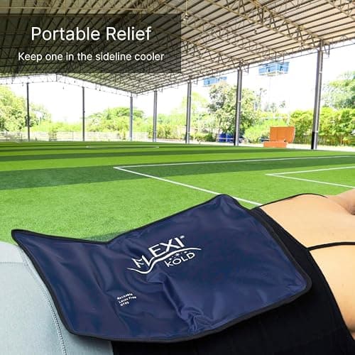FlexiKold Gel Ice Packs (Standard Large: 10.5" x 14.5") for Injuries Reusable, Back Pain Relief, Knee Wrap, After Surgery, Ice Pack for Knee, Shoulder - 6300-COLD by NatraCure - Large (Pack of 1) thumbnail 5