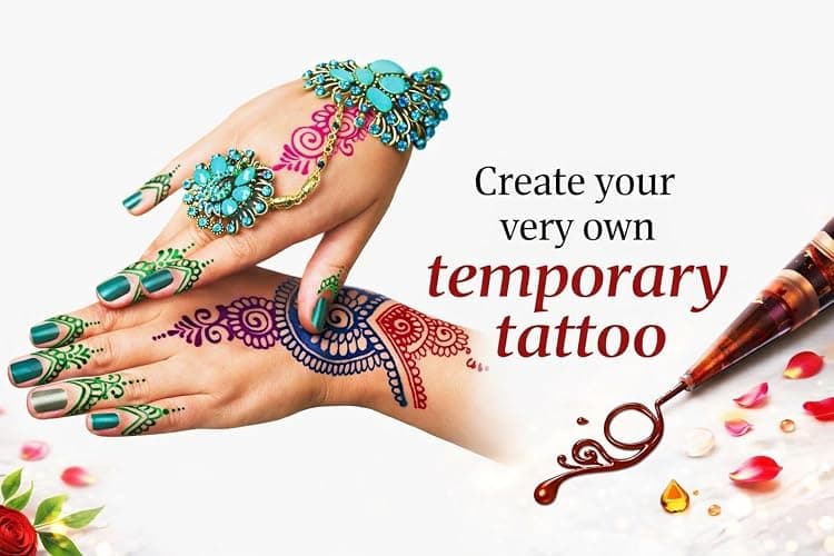 NEHA Premium Henna Cones, Classic Rich Colours, Fast Colour, Long Lasting, 12 Vibrant Colours Pack with Free Henna Stencil thumbnail 4