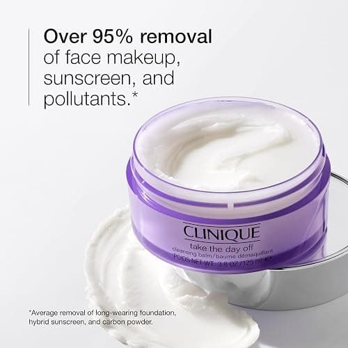 Clinique Take The Day Off Cleansing Balm Makeup Remover | Dissolves Face + Eye Makeup and Sunscreen | For All Skin Types thumbnail 3