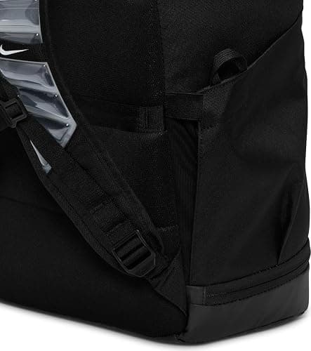 Nike, Unisex, Varsity Elite Backpack (32L), Black/Black/Metallic Silver, One Size thumbnail 7