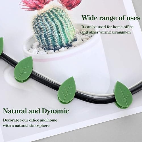 Geiserailie 60 Plant Climbing Clips Wall Fixture with 72 Stickers for Vine | Invisible Leaf Traction Fixer, Self-Adhesive Hook, Indoor Outdoor Use, Decoration, Clear Acrylic Sticker thumbnail 6
