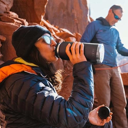 YETI Rambler 36 oz Bottle, Vacuum Insulated, Leakproof, Stainless Steel with Chug Cap - Big Sky Blue thumbnail 6