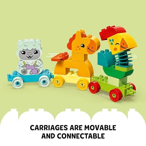 Tatum: LEGO DUPLO My First Animal Train Building Set and Horse Toy, Educational Toy for Toddlers Ages 1-3 with 4 Animal Figures, Creative Nature Toy Birthday Gift for Preschoolers, 10412 thumbnail 5