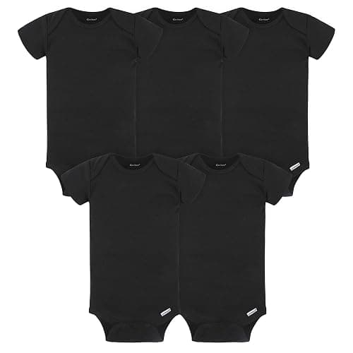 Gerber baby-girls 5-pack Solid Onesies Bodysuits - Image 1