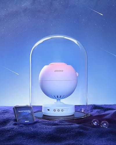 POCOCO Galaxy Star Projector for Bedroom with Replaceable Optical Film Discs, Home Planetarium Night Light Projector with High-Definition Soft Light for Relax, Study, and Meditate, Stress Relief Gifts thumbnail 2