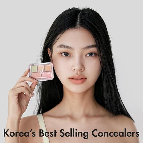 LUNA Conceal Blender Palette 01 Clear Cover 5-in-1 Color Correcting and Concealing with Beige, Green, Vanila, Medium Peach and Pure Bright Buildable, Suitable for Neutral and Warm Tones thumbnail 7