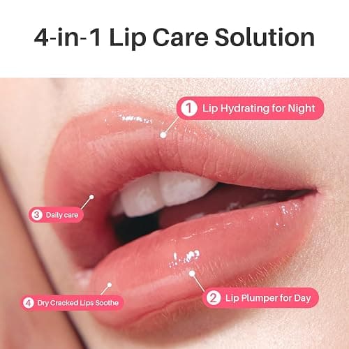 SPODARE Blueberry Lip Mask Overnight, Dual-Color Lip Sleeping Mask for Reduce Fine Lines, Nourish and Hydrating Dry Cracked Skin with Vitamin C and Shea Butter, Stocking Stuffer thumbnail 5