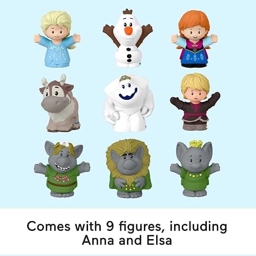 Fisher-Price Little People Toddler Toy Disney Frozen Carry Along Castle Case Playset with Figures for Pretend Play Kids Ages 18+ Months​ thumbnail 5