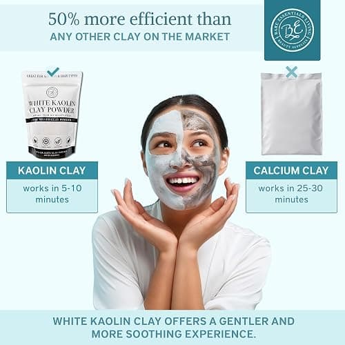 Bare Essentials Living - White Kaolin Clay Powder (2 lb) 100% Natural White Powdered Clay for Seed Bombs, White Clay Mask, DIY Spa, Soap, Bath Bomb, Deodorant, Can be Used as Kaolin Clay for Gardening thumbnail 4