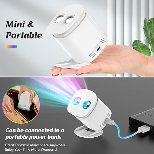 Pedica Galaxy Projector, Galaxy Projector for Bedroom, Night Light for Kids, Nebula Ceiling LED Lamp, Room Decor, with Timer and Remote, Gifts for Birthdays thumbnail 9