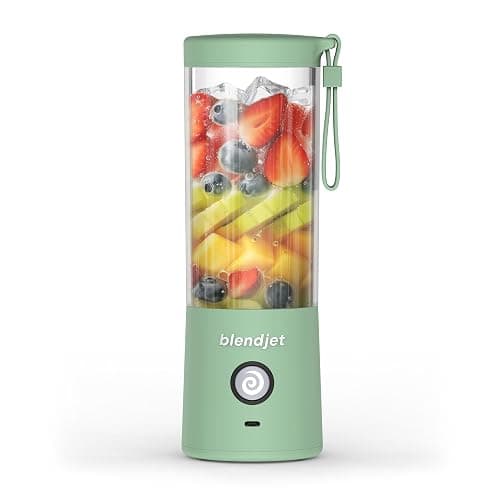 BlendJet Portable Blender for Smoothies & Shakes - 16oz BlendJet 2 Cordless Personal Small Blender, USB-C Rechargeable & Self Cleaning - Mini Travel Blender with Stainless Steel Blade (Sea Glass) - Image 1