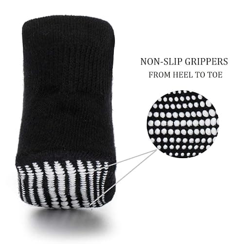Zaples Baby Non Slip Grip Ankle Socks with Non Skid Soles for Infants Toddlers Kids Boys Girls thumbnail 5