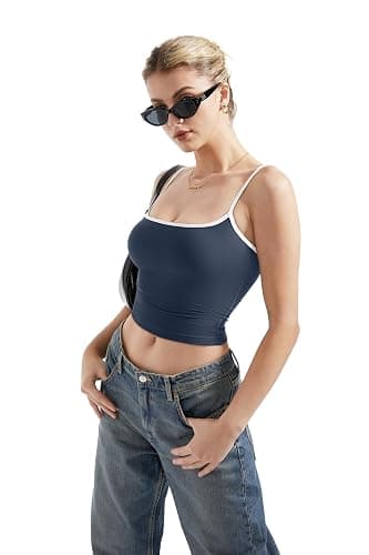 SUUKSESS Women Sexy Square Neck Tank Top Summer Y2K Going Out Basic Cami Shirt thumbnail 3