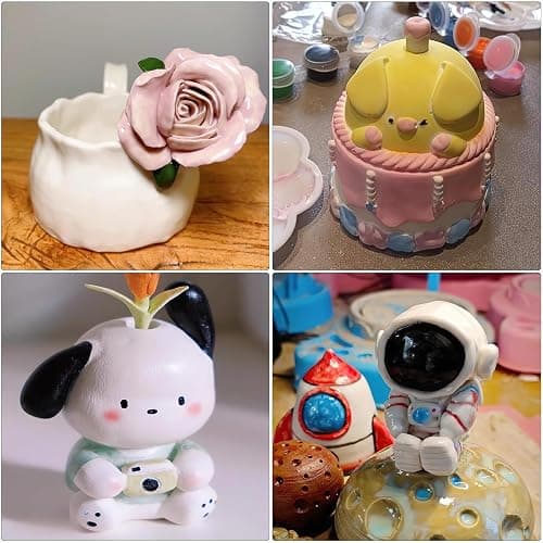 10LBs Natural Air Dry Clay Bulk, VIBRATITE All-Purpose Modeling Sculpting Pottery Clay for Beginners and Professional (White) thumbnail 7