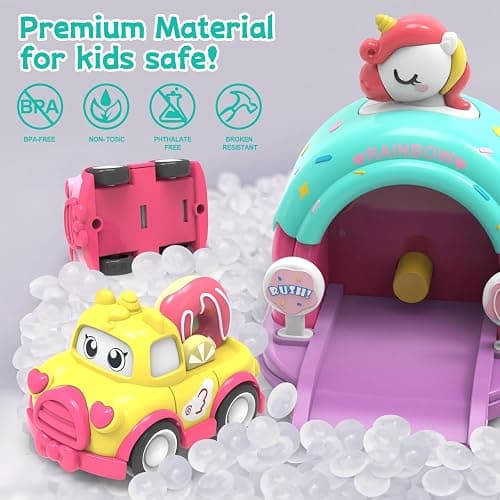 seveclotree Jouet Enfant 1 2 3 Ans Fille,Petite Voiture Jouet Voiture Enfant,Jouet Bebe 1 2 an, Jeux Éducatifs pour 1 2 3 4 5 Ans Enfants Garçons Filles thumbnail 3