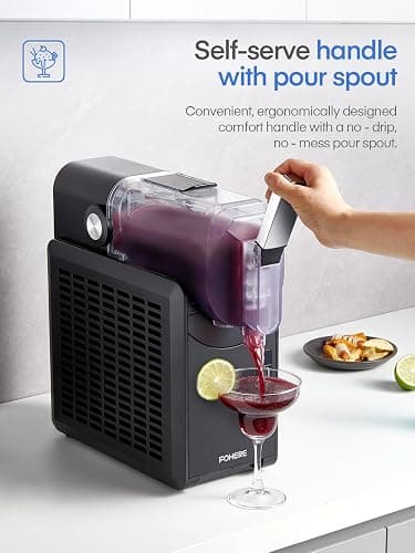 Slushie Machine, with 5 Presets + Custom Option, Auto-Clean Slushy Machine for Home, No Ice Needed, 12 Hours Freshness, Frozen Drink Maker for Spiked Slushies Frappés and More thumbnail 6