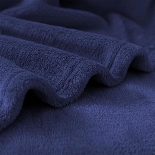 Good Nite Couvertures et Plaids Marine 150x200cm Couverture en Flanelle, Couverture Chaude de Canapé, Jete de lit, utilisable des Deux côtés thumbnail 5