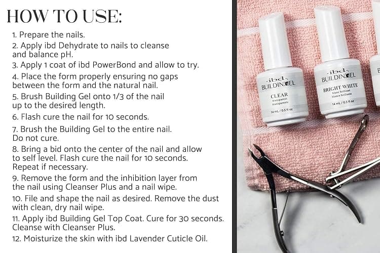 IBD Building Gel – Hard Gel Nail Extension Builder – Transparent Soak-Off Formula for Sculpting & Strengthening Gels Nail Builder – 0.5 oz thumbnail 5