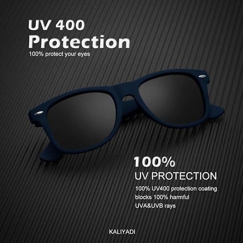 KALIYADI Polarized Sunglasses for Men and Women Matte Finish Sun glasses Color Mirror Lens UV Blocking (3 Pack) thumbnail 2