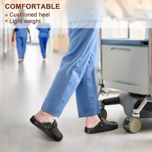 Bigant Women Clogs Slip-on Nursing Garden Shoes Unisex-Cushioned Footbed | Lightweight Mules | Arch Support |Slip-resistant Sandals thumbnail 5