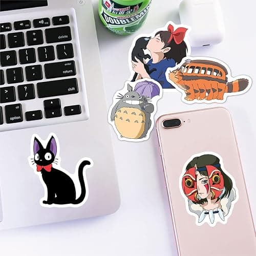 100 Totoro Aufkleber, Wasserfeste Vinyl Stickers für DIY Dekoration, Graffiti Style Decals für Auto Motorräder Laptop Fahrrad Skateboard Snowboard Gepäck Aufkleber MacBook iPad und mehr thumbnail 2