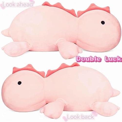 JOD® Weighted Dinosaur Stuffed Animals, Dinosaur Weighted 5 lbs, 26" Large Weighted Plush Animal, Cute Plush Toy Pillow, Soft Dino Plushie Gifts for Adults, Boys & Girls (66 CM Pink) thumbnail 6