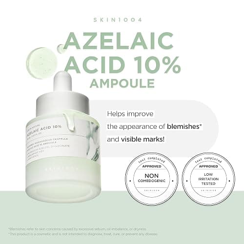 SKIN1004 Azelaic Acid 10% Ampoule, Hydrating Face Serum for Blemish-Prone & Irritated Skin, Soothing Care for Visible Marks with Centella, Niacinamide-Free, Korean Skin Care, 1.01 fl.oz / 30ml thumbnail 2