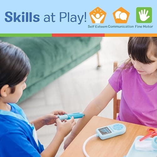 Melissa & Doug Get Well Doctor Kit, 25-Piece Toddler Doctor Play Set, Realistic Pretend Play Toys & Accessories, Preschool Toys for Girls & Boys Ages 3+ thumbnail 5