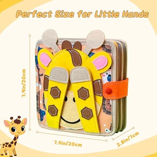 Cobelae Montessori Busy Book for Toddlers 1-3, Toddler Busy Board Felt Quiet Book, Baby Preschool Learning Activity Books Airplane Travel Toys for Kids Ages 1+ Year Old Boys Girls Gifts thumbnail 3