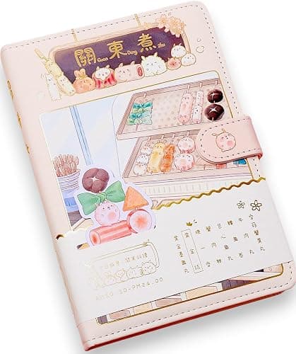 KetA Kawaii Journal Notebook – Cute Aesthetic Japanese Stationery, 256 Pages – Perfect for Girls, Teens & Women for Drawing, Writing, and Scrapbooking - Image 1