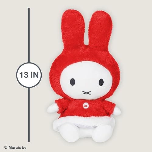 Kids Preferred Miffy Winter Plush Toy, Sitting Dutch Bunny by Dick Bruna, Soft Stuffed Animal Plushie for Girls & Boys - 13 Inches thumbnail 3