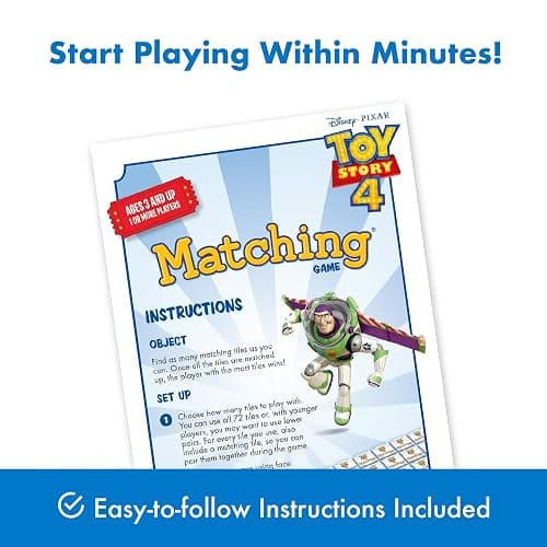 Wonder Forge Toy Story 4 Matching Game | Build Focus and Memory with Woody, Buzz, and Beloved Pixar Characters | Fun and Engaging Activity for Kids Ages 3+ thumbnail 5