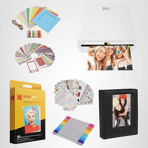 KODAK Step Printer Wireless Mobile Photo Printer with Zink Zero Ink Technology & Kodak App for iOS & Android (White) Gift Bundle thumbnail 5
