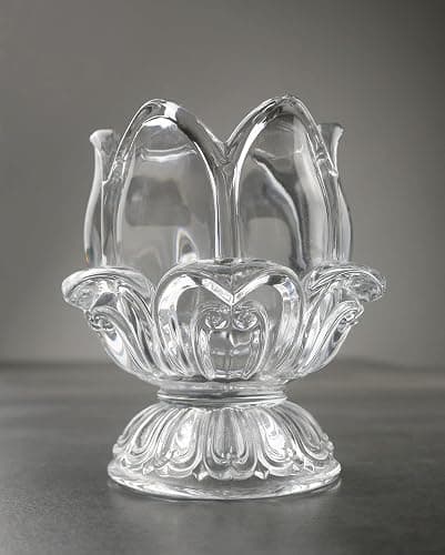 HillSpring Toothpick Holder, Decorative Crystal Glass Toothpick Dispenser with 450 Bamboo Toothpicks thumbnail 5