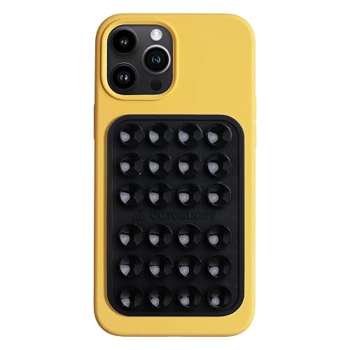 OCTOBUDDY Classic MAX - Silicone Suction Phone Case Adhesive Mount - Hands-Free, Strong Grip Holder for Selfies and Videos - iPhone and Android Compatible - 2.6″ x 3.9″, Darth Vader - Image 1
