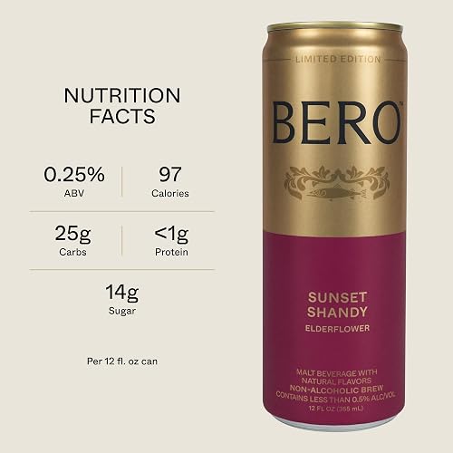 BERO Non-Alcoholic Beer Shandy, Shandy Variety, 12 Pack x 12 Oz Cans | NA Beer by Tom Holland, Refreshing Alcohol Alternative, Ideal For All Celebrations & Parties, Ultimate Summer Drink thumbnail 6