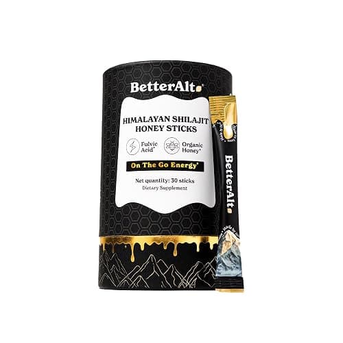 Better Alt Pure Himalayan Shilajit Sticks with Organic Honey, Saffron | Easy to Consume Shilajit| 30 Sticks for Energy Boost & Immune Support, 85+ Trace Minerals, 75%+ Fulvic Acid - Image 1