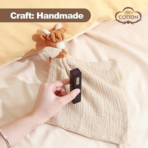 BBYP Lamb Luxury Snuggle Plush Animal Security Blanket Blanket Infant Nursery Character Blanket Luxury Snuggler Plush Baby Lovey Lamb thumbnail 4