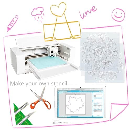 BANLTRE 12 Pieces 6 mil Blank Template Material Stencils Mylar for Cutting Paper Clear Transparency Sheet 12 × 12 inch (12-6 mil) thumbnail 5