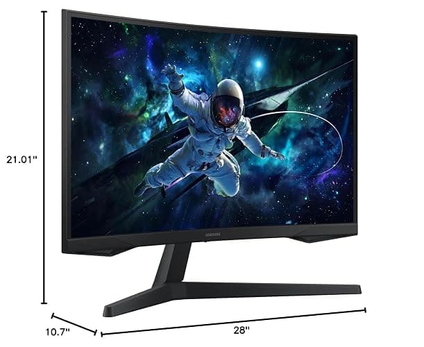SAMSUNG 32" Odyssey G55C Series QHD 1000R Curved Gaming Monitor, 1ms(MPRT), HDR10, 165Hz, AMD Radeon FreeSync, Eye Care, Glare Free, Sharp Resolution LS32CG550ENXZA thumbnail 12