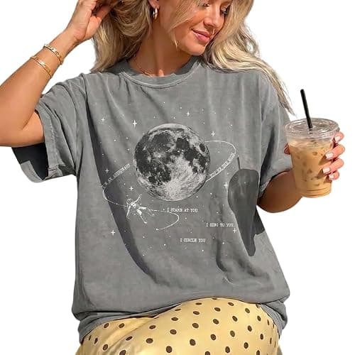 Vintage Astronaut Moon Shirt, Orbiter Inspired Tee, Retro Moon Shirt thumbnail 3
