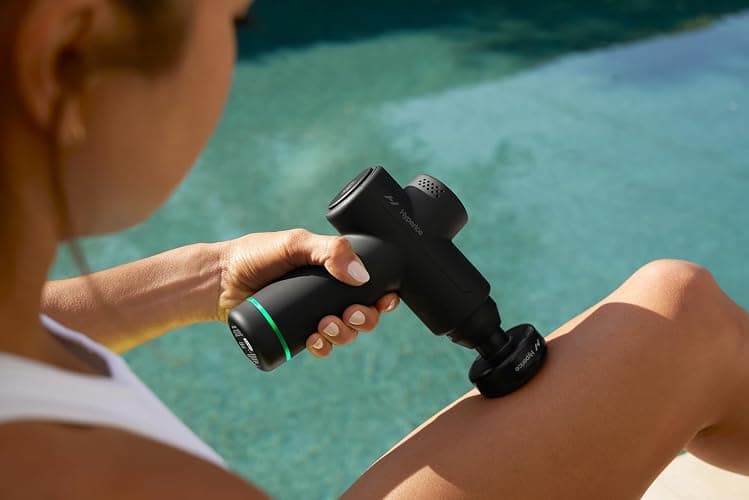 Hyperice Hypervolt Go 2 - Black - Featuring Quiet Glide Technology - Handheld Percussion Massage Gun - 3 Speeds, 2 Interchangeable Heads - Helps Relieve Sore Muscles and Stiffness - FSA-HSA Eligible thumbnail 9