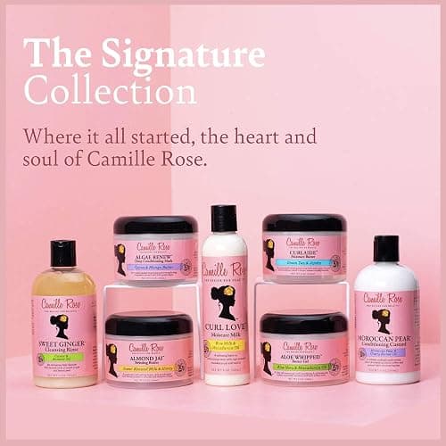 Camille Rose Aloe Whipped Butter Hair Styling Gel, with Aloe Vera and Macadamia Oil for Moisture and Light Hold, for All Hair Types 8 oz thumbnail 8